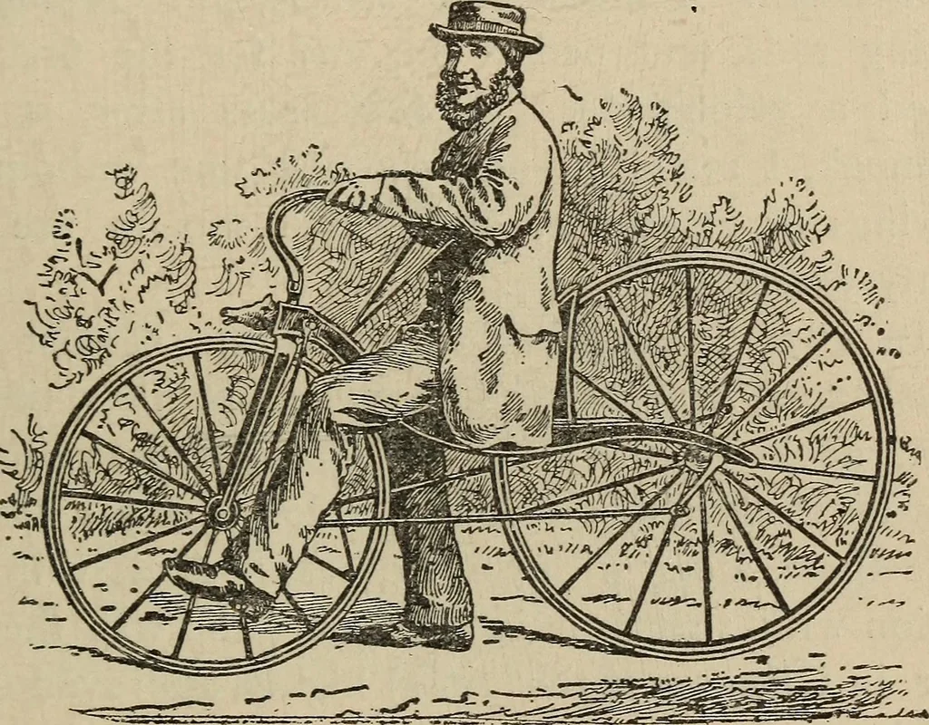 An illustration from Wheels and wheeling; an indispensable handbook for cyclists, with over two hundred illustrations, 1892, leaf 64