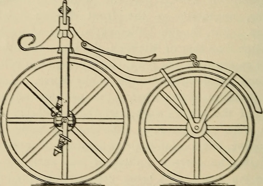 An illustration from Wheels and wheeling; an indispensable handbook for cyclists, with over two hundred illustrations, 1892, leaf 71