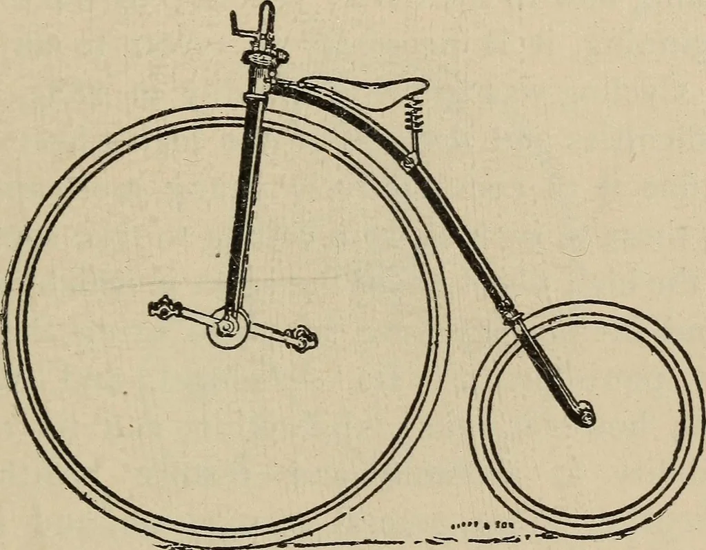 An illustration from Wheels and wheeling; an indispensable handbook for cyclists, with over two hundred illustrations, 1892, leaf 86