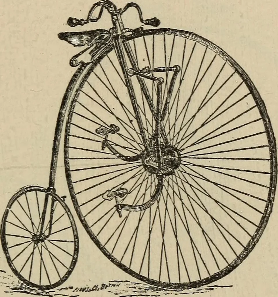 An illustration from Wheels and wheeling; an indispensable handbook for cyclists, with over two hundred illustrations, 1892, leaf 88