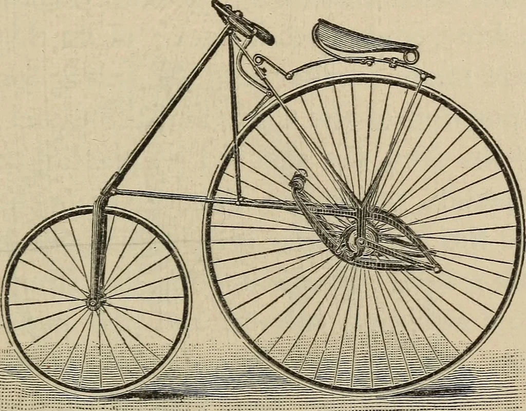 An illustration from Wheels and wheeling; an indispensable handbook for cyclists, with over two hundred illustrations, 1892, leaf 90