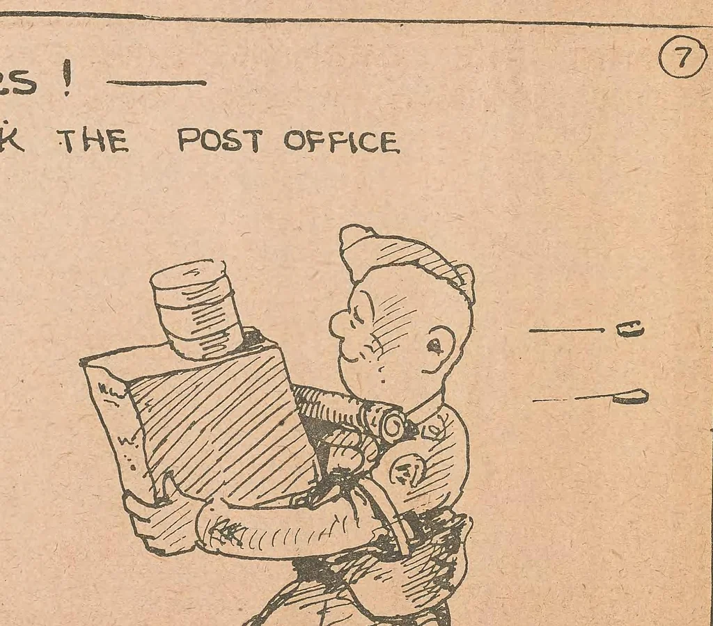 An illustration from "When I was in Germany", 1919, leaf 10