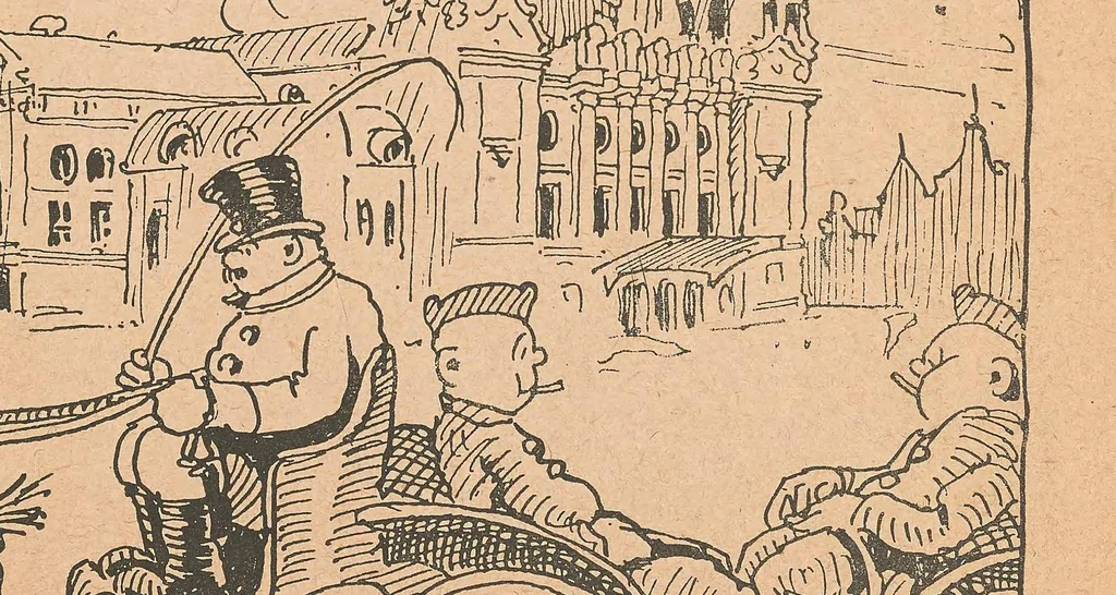An illustration from "When I was in Germany", 1919, leaf 21