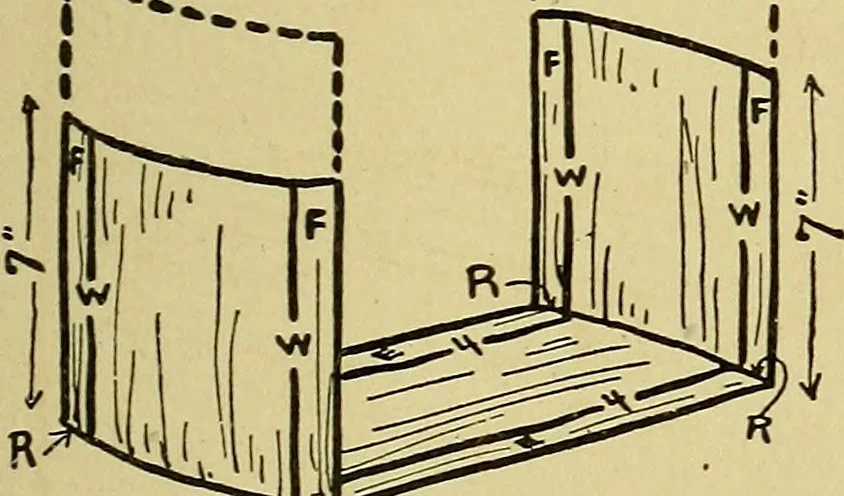 An illustration from When mother lets us make toys; a book which develops ingenuity and inventive power through the making of unique toys out of materials which every boy and girl can get with almost no expense, 1915, leaf 104