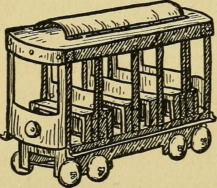 An illustration from When mother lets us make toys; a book which develops ingenuity and inventive power through the making of unique toys out of materials which every boy and girl can get with almost no expense, 1915, leaf 106