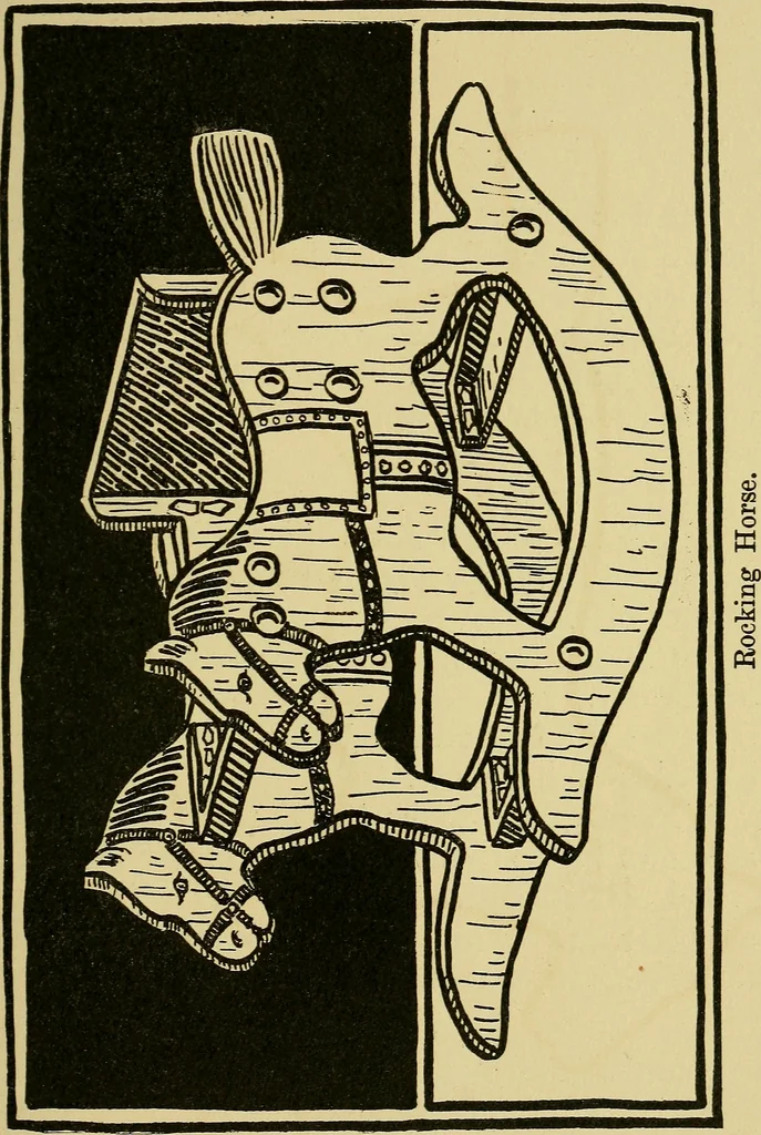 An illustration from When mother lets us make toys; a book which develops ingenuity and inventive power through the making of unique toys out of materials which every boy and girl can get with almost no expense, 1915, leaf 110