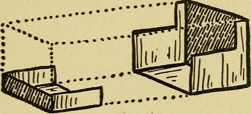 An illustration from When mother lets us make toys; a book which develops ingenuity and inventive power through the making of unique toys out of materials which every boy and girl can get with almost no expense, 1915, leaf 112