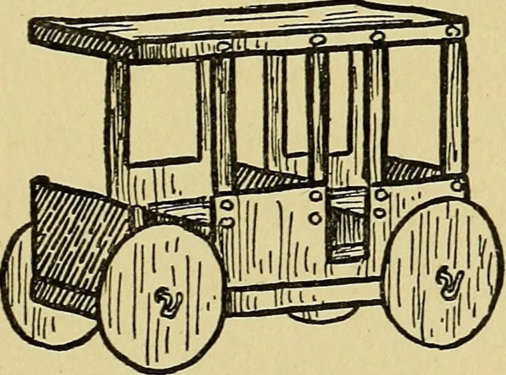 An illustration from When mother lets us make toys; a book which develops ingenuity and inventive power through the making of unique toys out of materials which every boy and girl can get with almost no expense, 1915, leaf 120