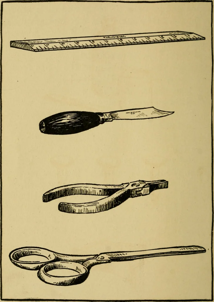 An illustration from When mother lets us make toys; a book which develops ingenuity and inventive power through the making of unique toys out of materials which every boy and girl can get with almost no expense, 1915, leaf 21