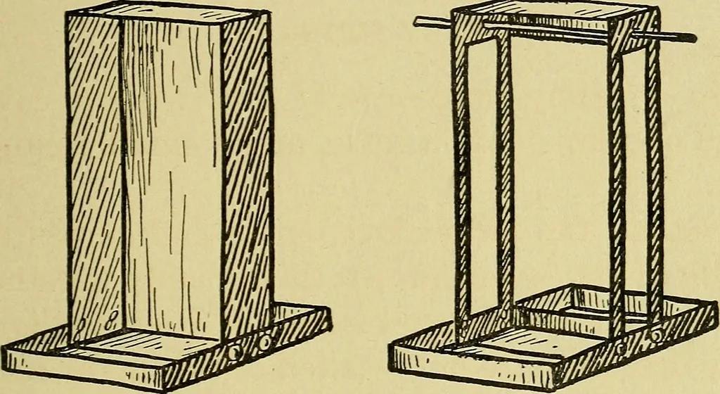 An illustration from When mother lets us make toys; a book which develops ingenuity and inventive power through the making of unique toys out of materials which every boy and girl can get with almost no expense, 1915, leaf 60
