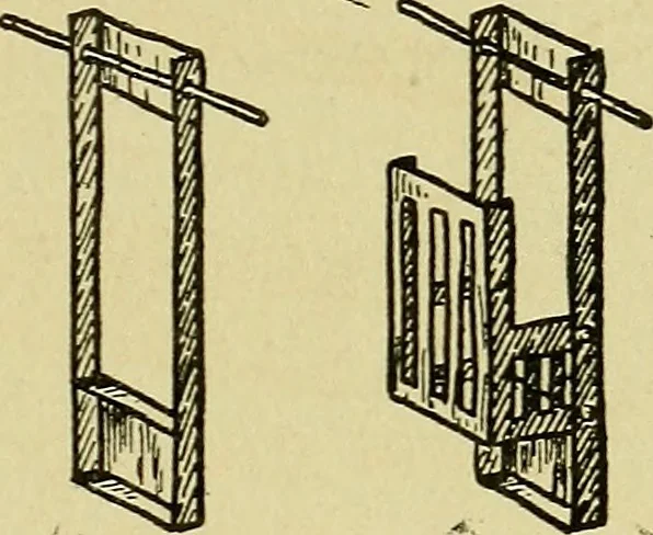 An illustration from When mother lets us make toys; a book which develops ingenuity and inventive power through the making of unique toys out of materials which every boy and girl can get with almost no expense, 1915, leaf 72