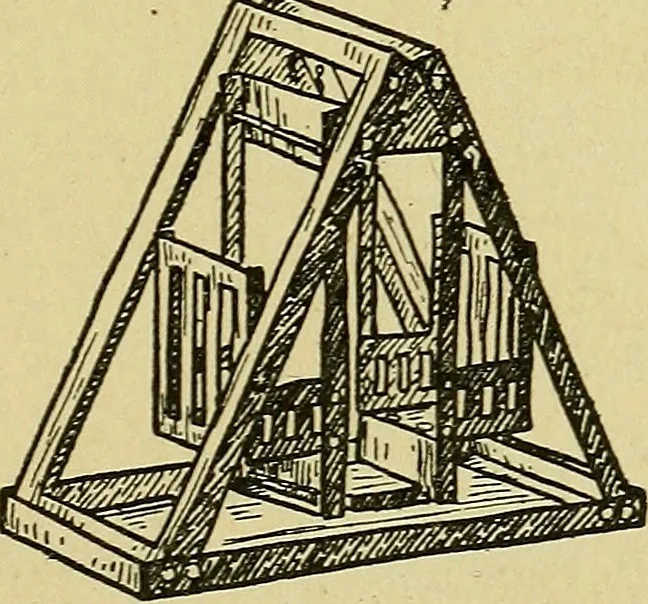 An illustration from When mother lets us make toys; a book which develops ingenuity and inventive power through the making of unique toys out of materials which every boy and girl can get with almost no expense, 1915, leaf 72
