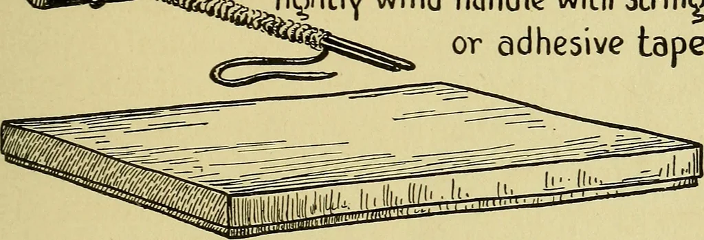 An illustration from When mother lets us make toys; a book which develops ingenuity and inventive power through the making of unique toys out of materials which every boy and girl can get with almost no expense, 1915, leaf 84