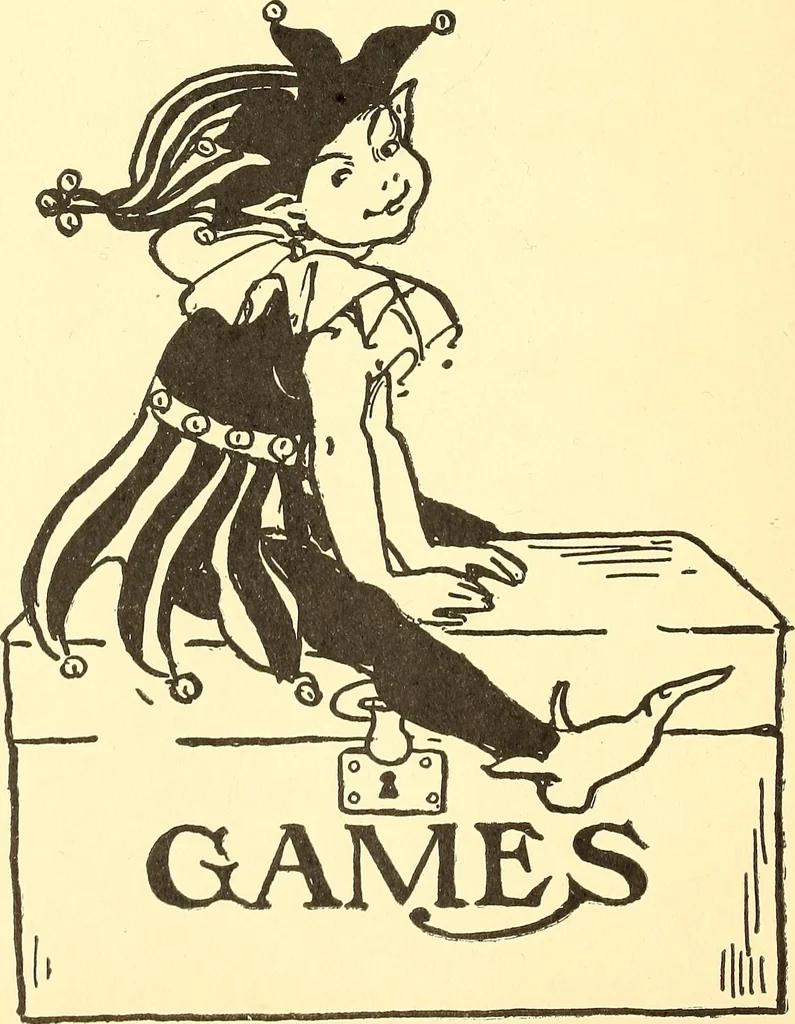 An illustration from When mother lets us play, 1911, leaf 147