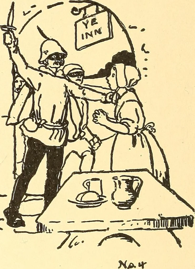 An illustration from When mother lets us play, 1911, leaf 17