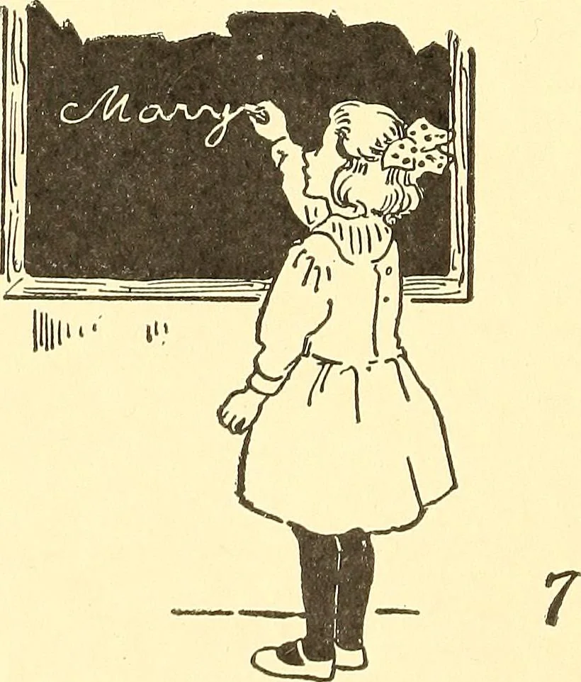 An illustration from When mother lets us play, 1911, leaf 49