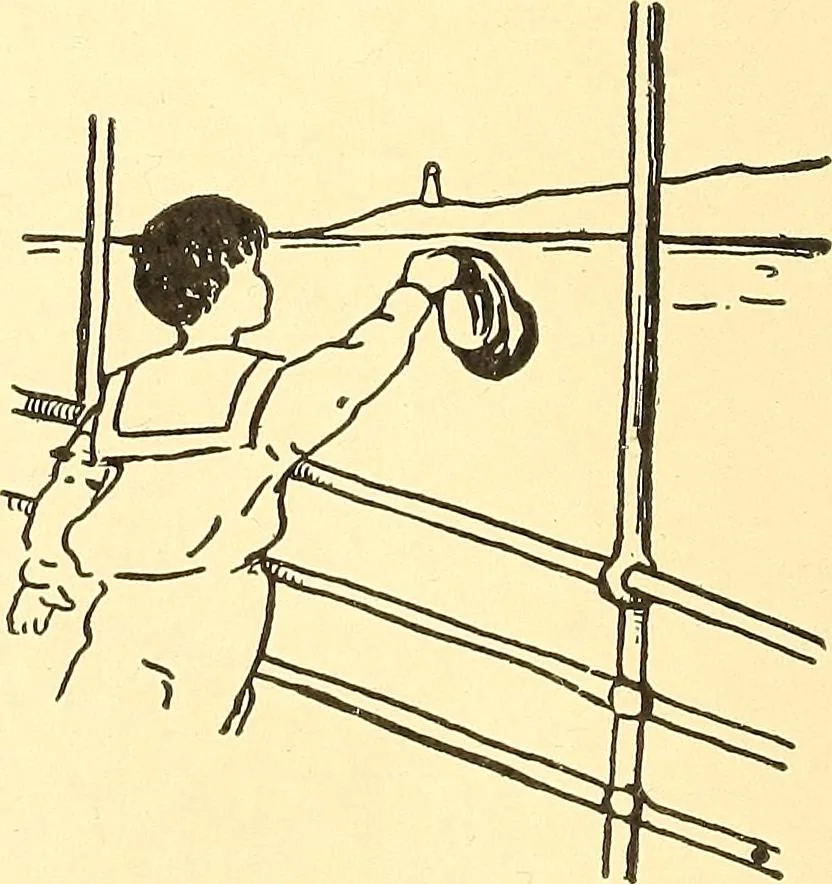 An illustration from When mother lets us play, 1911, leaf 49
