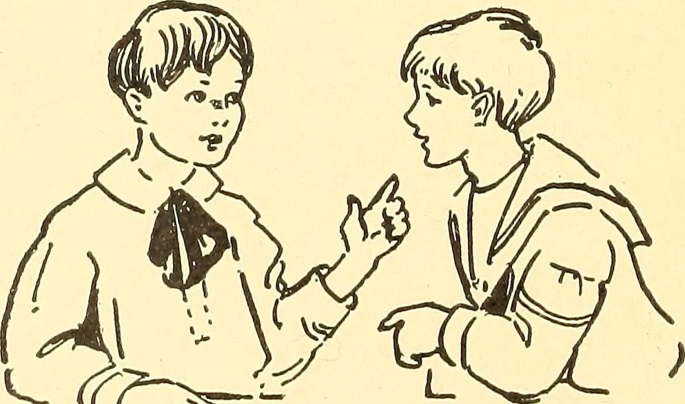 An illustration from When mother lets us play, 1911, leaf 53
