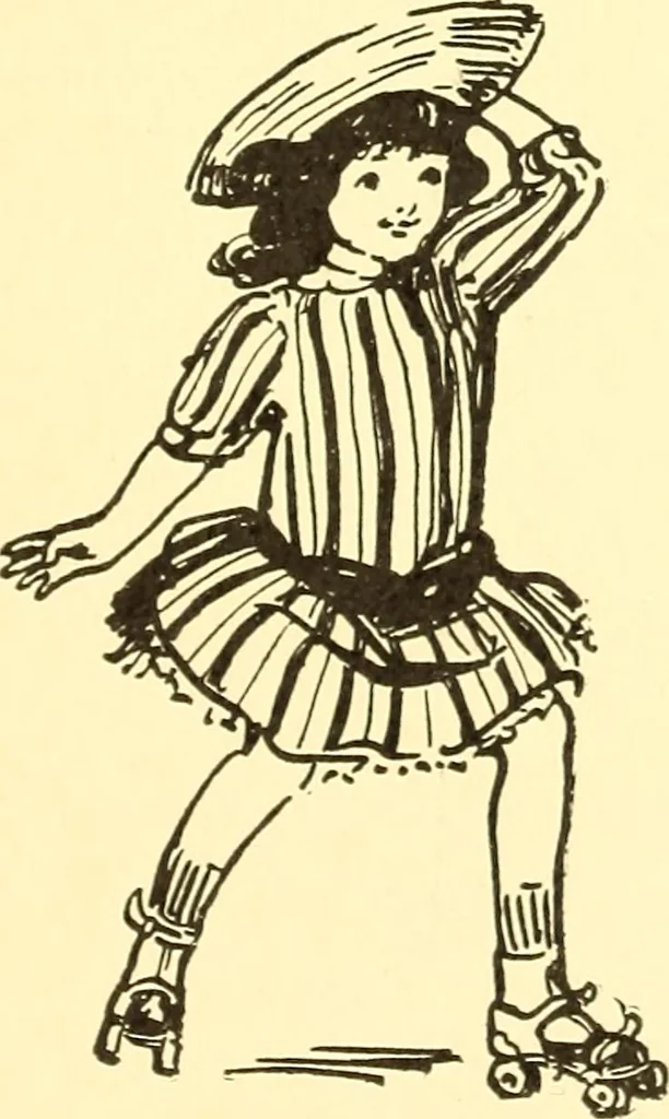 An illustration from When mother lets us play, 1911, leaf 90
