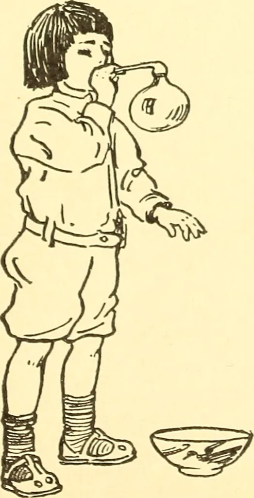 An illustration from When mother lets us play, 1911, leaf 94