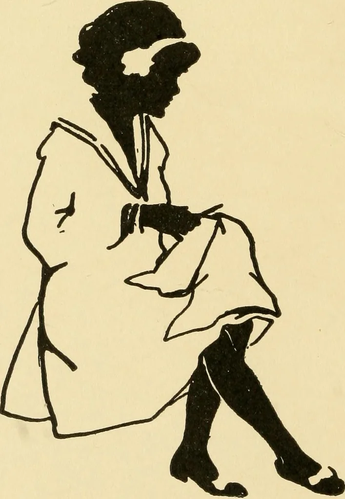 An illustration from When mother lets us sew, 1910, leaf 15