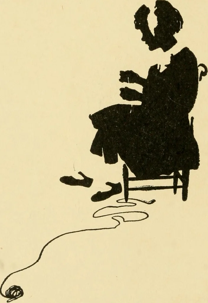 An illustration from When mother lets us sew, 1910, leaf 19