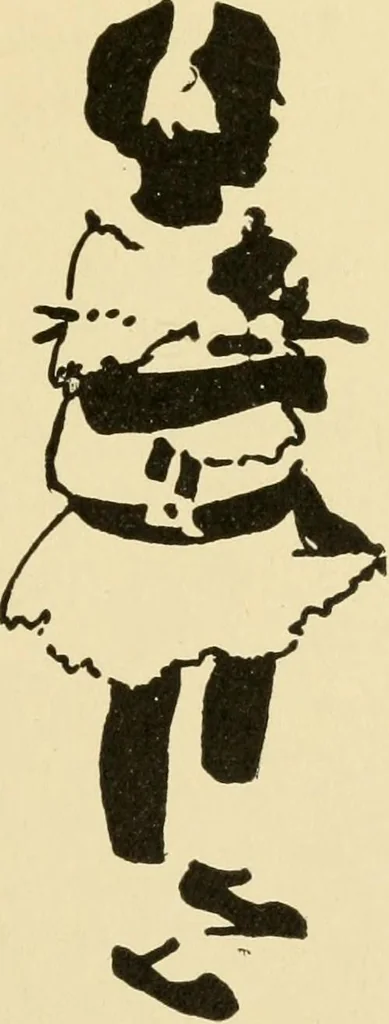 An illustration from When mother lets us sew, 1910, leaf 32