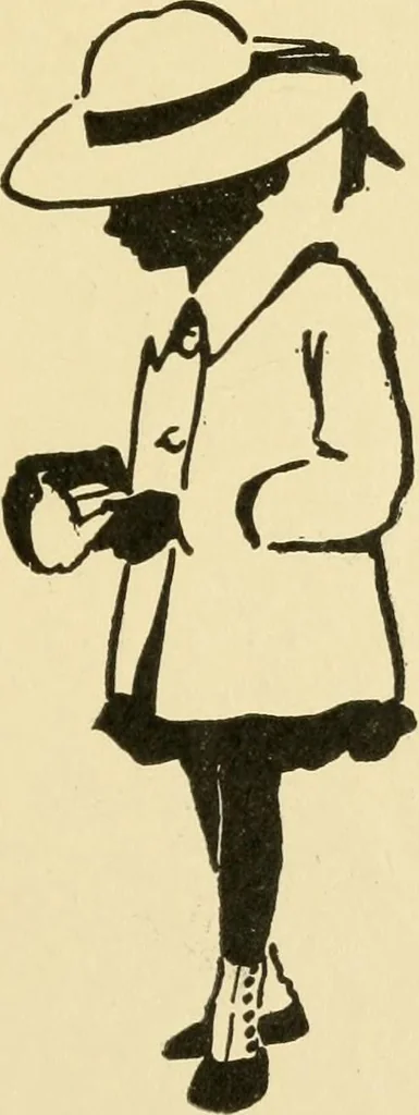 An illustration from When mother lets us sew, 1910, leaf 36