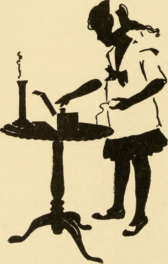 An illustration from When mother lets us sew, 1910, leaf 41