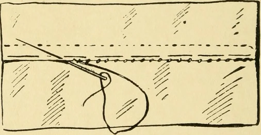 An illustration from When mother lets us sew, 1910, leaf 47