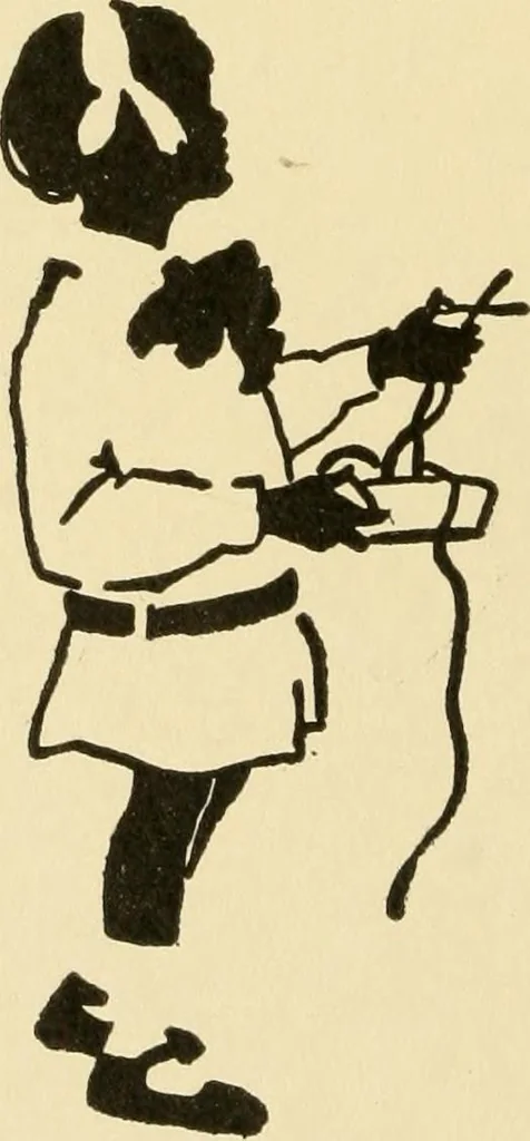 An illustration from When mother lets us sew, 1910, leaf 55