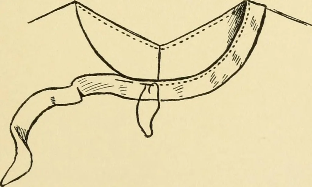 An illustration from When mother lets us sew, 1910, leaf 60