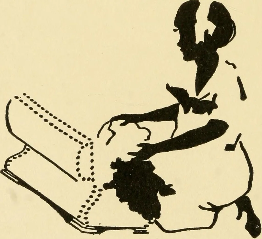An illustration from When mother lets us sew, 1910, leaf 63