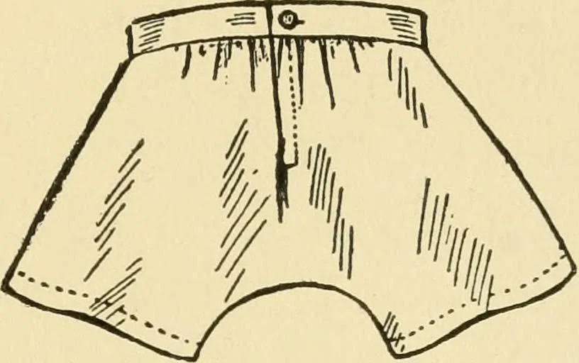 An illustration from When mother lets us sew, 1910, leaf 64