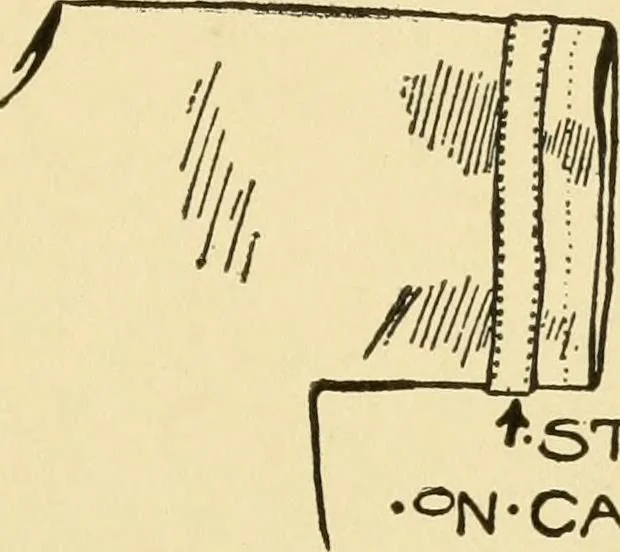 An illustration from When mother lets us sew, 1910, leaf 70