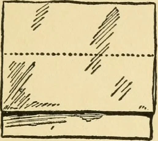 An illustration from When mother lets us sew, 1910, leaf 74