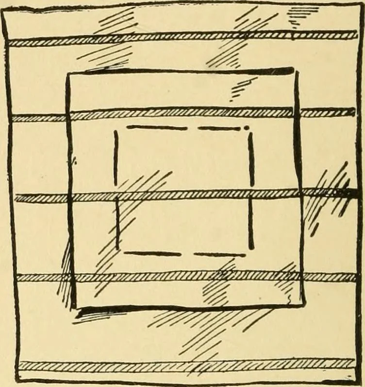 An illustration from When mother lets us sew, 1910, leaf 95