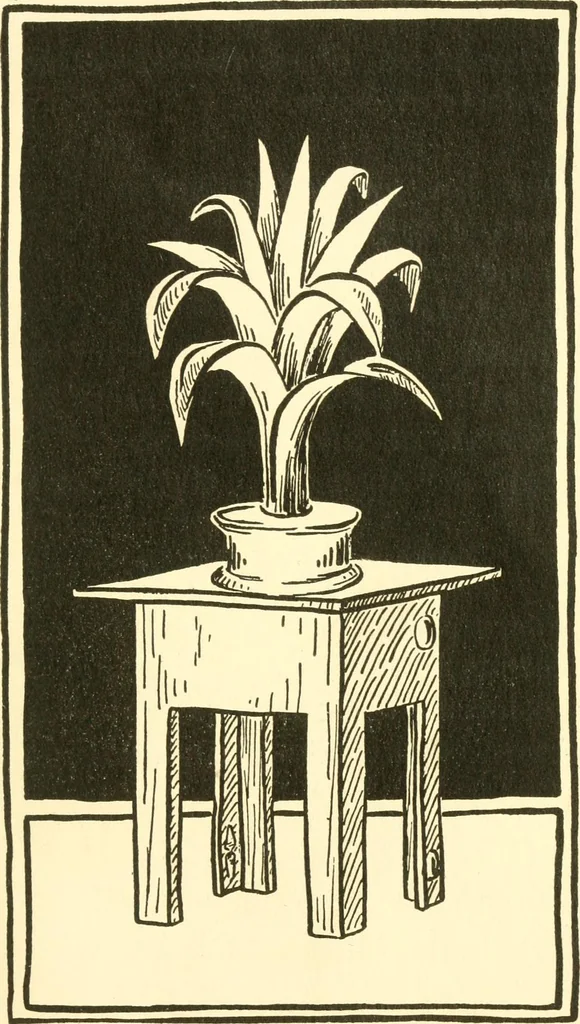 An illustration from When mother lets us make paper box furniture; a book which shows children just how to make most attractive toy furniture out of materials which cost practically nothing--toys which give as much pleasure as those from expensive toy shops, 1914, leaf 100