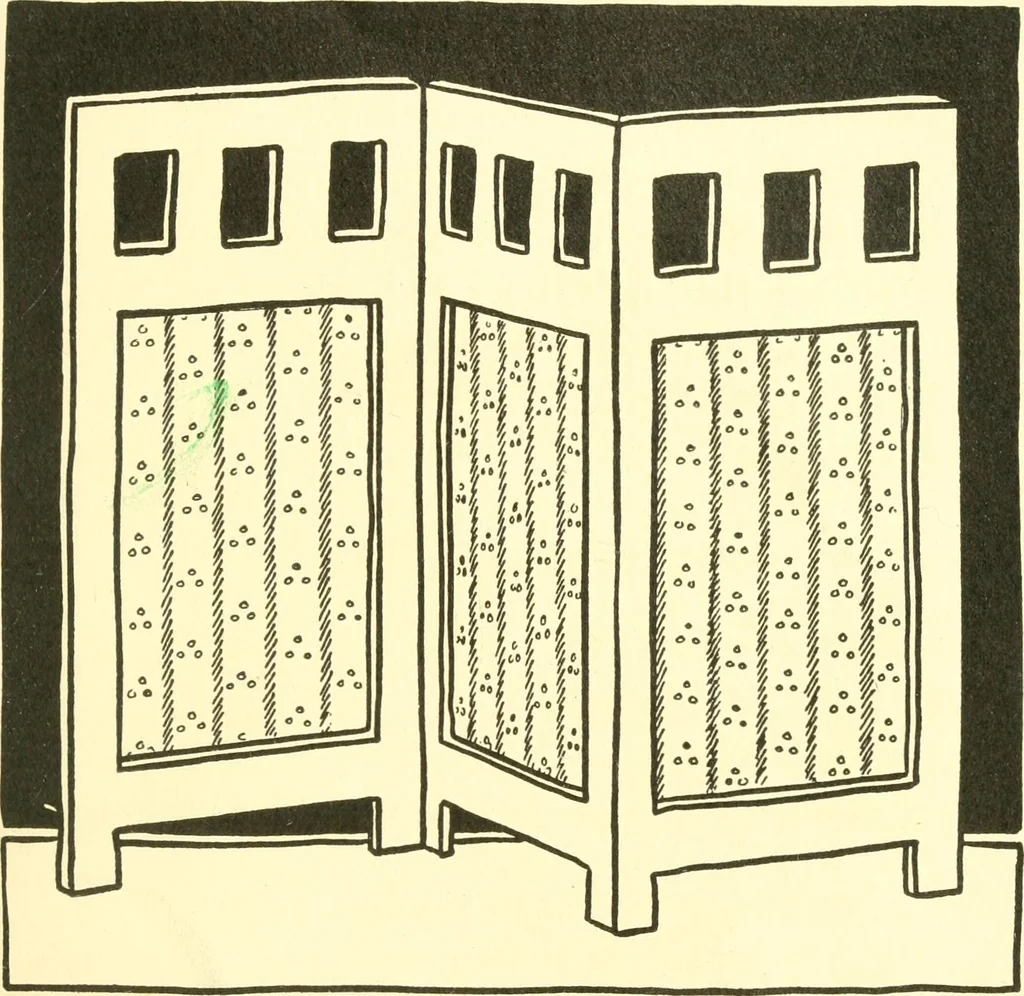 An illustration from When mother lets us make paper box furniture; a book which shows children just how to make most attractive toy furniture out of materials which cost practically nothing--toys which give as much pleasure as those from expensive toy shops, 1914, leaf 102