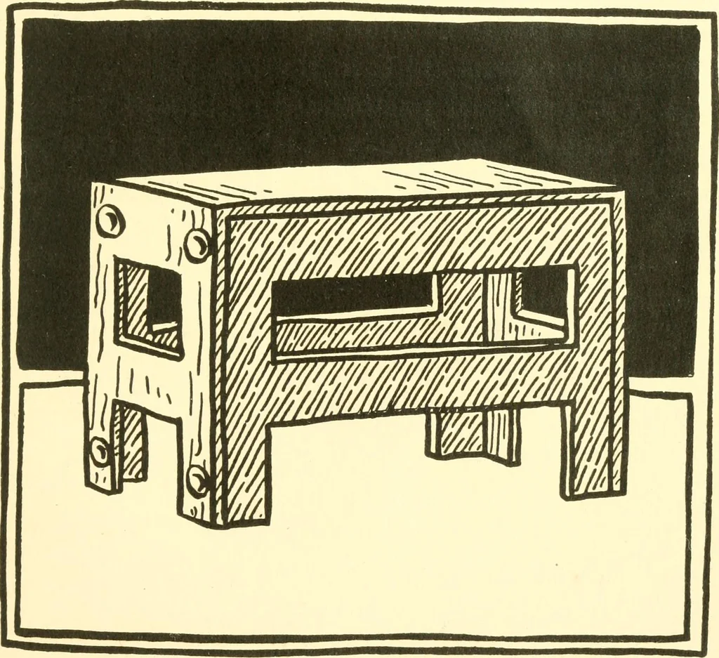 An illustration from When mother lets us make paper box furniture; a book which shows children just how to make most attractive toy furniture out of materials which cost practically nothing--toys which give as much pleasure as those from expensive toy shops, 1914, leaf 112