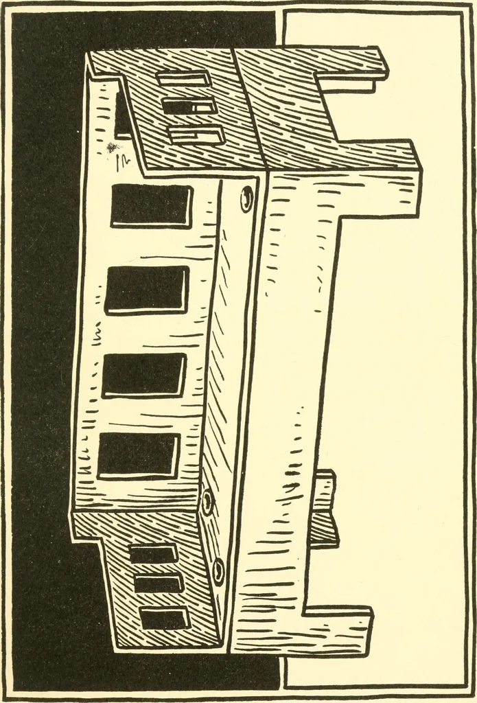 An illustration from When mother lets us make paper box furniture; a book which shows children just how to make most attractive toy furniture out of materials which cost practically nothing--toys which give as much pleasure as those from expensive toy shops, 1914, leaf 36