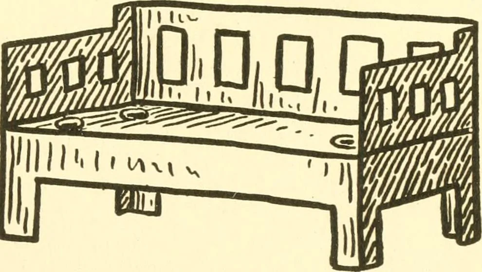 An illustration from When mother lets us make paper box furniture; a book which shows children just how to make most attractive toy furniture out of materials which cost practically nothing--toys which give as much pleasure as those from expensive toy shops, 1914, leaf 38