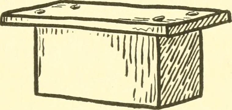 An illustration from When mother lets us make paper box furniture; a book which shows children just how to make most attractive toy furniture out of materials which cost practically nothing--toys which give as much pleasure as those from expensive toy shops, 1914, leaf 42