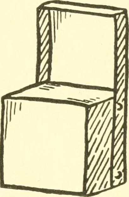 An illustration from When mother lets us make paper box furniture; a book which shows children just how to make most attractive toy furniture out of materials which cost practically nothing--toys which give as much pleasure as those from expensive toy shops, 1914, leaf 50