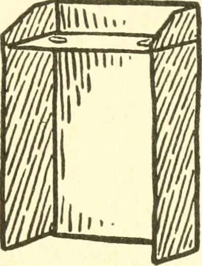 An illustration from When mother lets us make paper box furniture; a book which shows children just how to make most attractive toy furniture out of materials which cost practically nothing--toys which give as much pleasure as those from expensive toy shops, 1914, leaf 56