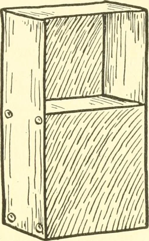 An illustration from When mother lets us make paper box furniture; a book which shows children just how to make most attractive toy furniture out of materials which cost practically nothing--toys which give as much pleasure as those from expensive toy shops, 1914, leaf 60