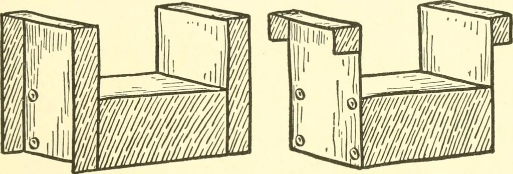 An illustration from When mother lets us make paper box furniture; a book which shows children just how to make most attractive toy furniture out of materials which cost practically nothing--toys which give as much pleasure as those from expensive toy shops, 1914, leaf 64