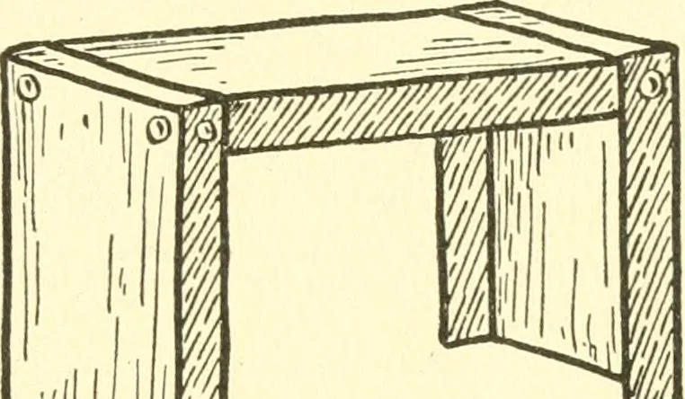 An illustration from When mother lets us make paper box furniture; a book which shows children just how to make most attractive toy furniture out of materials which cost practically nothing--toys which give as much pleasure as those from expensive toy shops, 1914, leaf 68