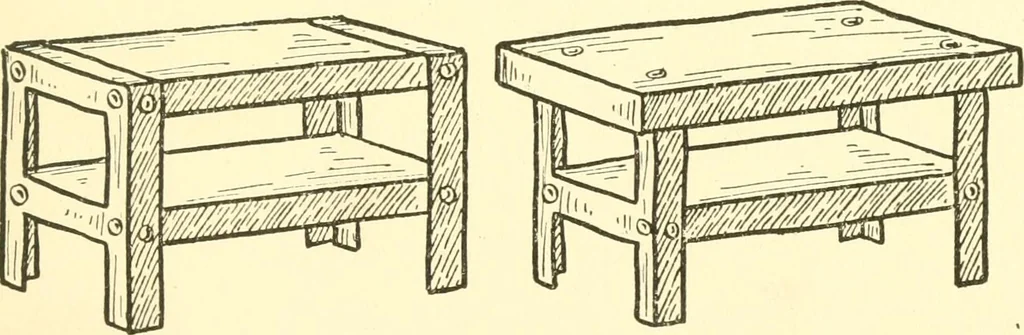 An illustration from When mother lets us make paper box furniture; a book which shows children just how to make most attractive toy furniture out of materials which cost practically nothing--toys which give as much pleasure as those from expensive toy shops, 1914, leaf 68