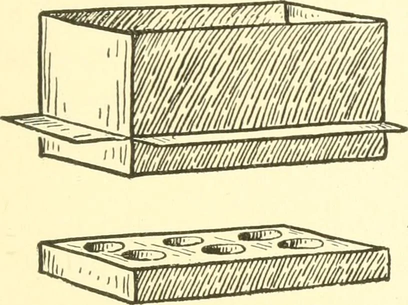 An illustration from When mother lets us make paper box furniture; a book which shows children just how to make most attractive toy furniture out of materials which cost practically nothing--toys which give as much pleasure as those from expensive toy shops, 1914, leaf 72